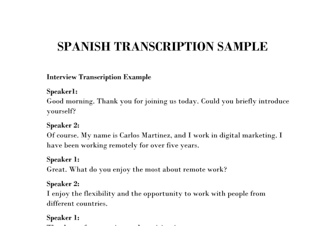 transcribe spanish audio and video